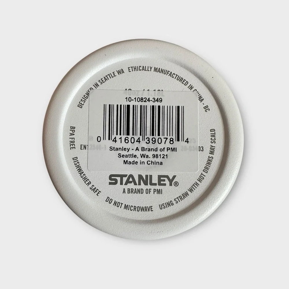 Stanley 40‎ oz Tumbler White Geo Shapes H2.0 FlowState Quencher Discontinued - Picture 9 of 9